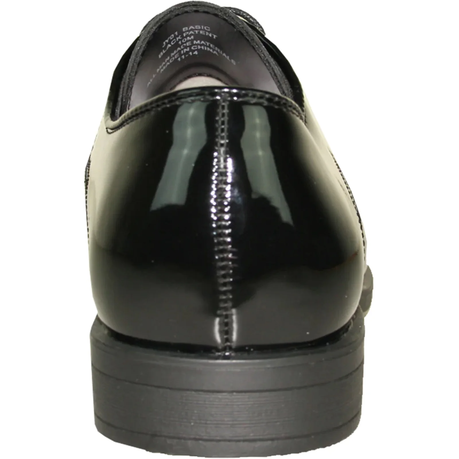 Mens Classic Formal Shiny Patent Tuxedo Shoe in Black - Image 5