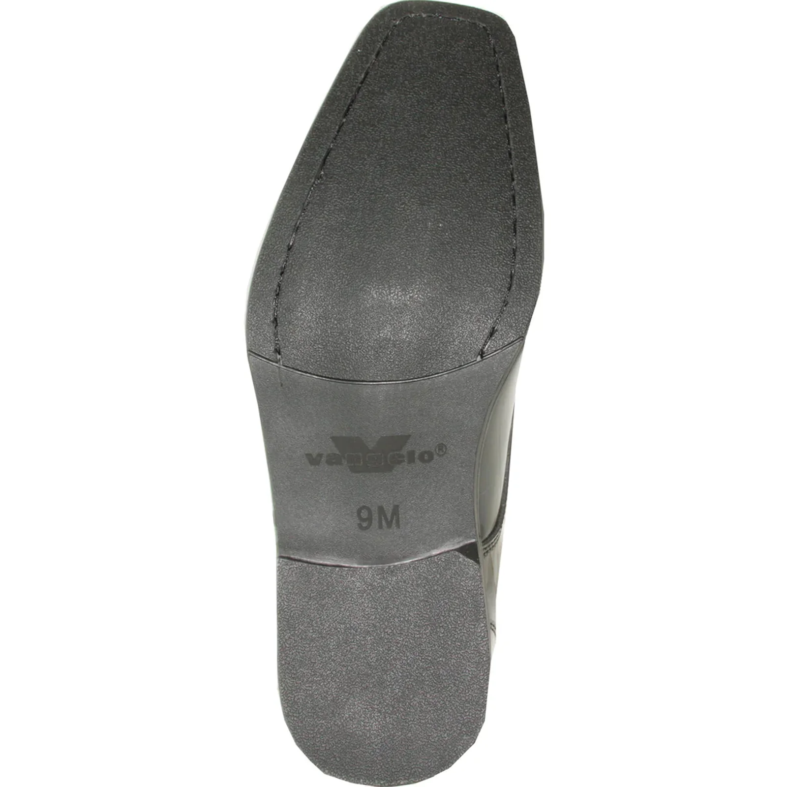 Mens Modern Pointy Square Toe Oxford Patent Tuxedo Shoe in Black - Image 7