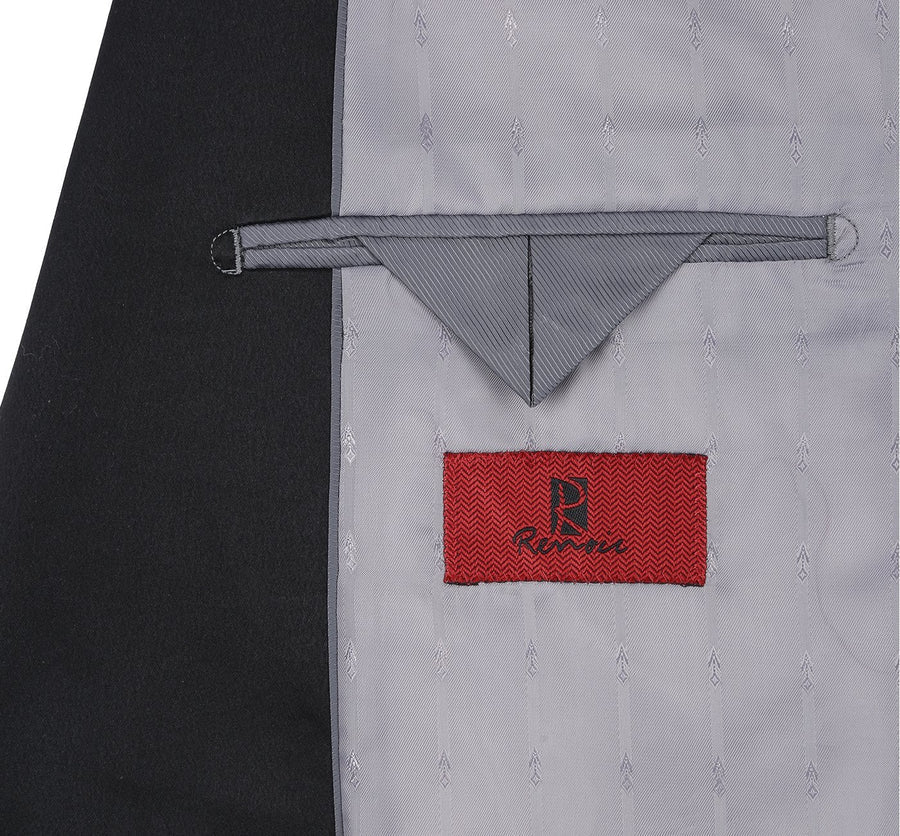 Mens Traditional Slim Fit Shawl Collar Tuxedo in Light Grey - Image 5