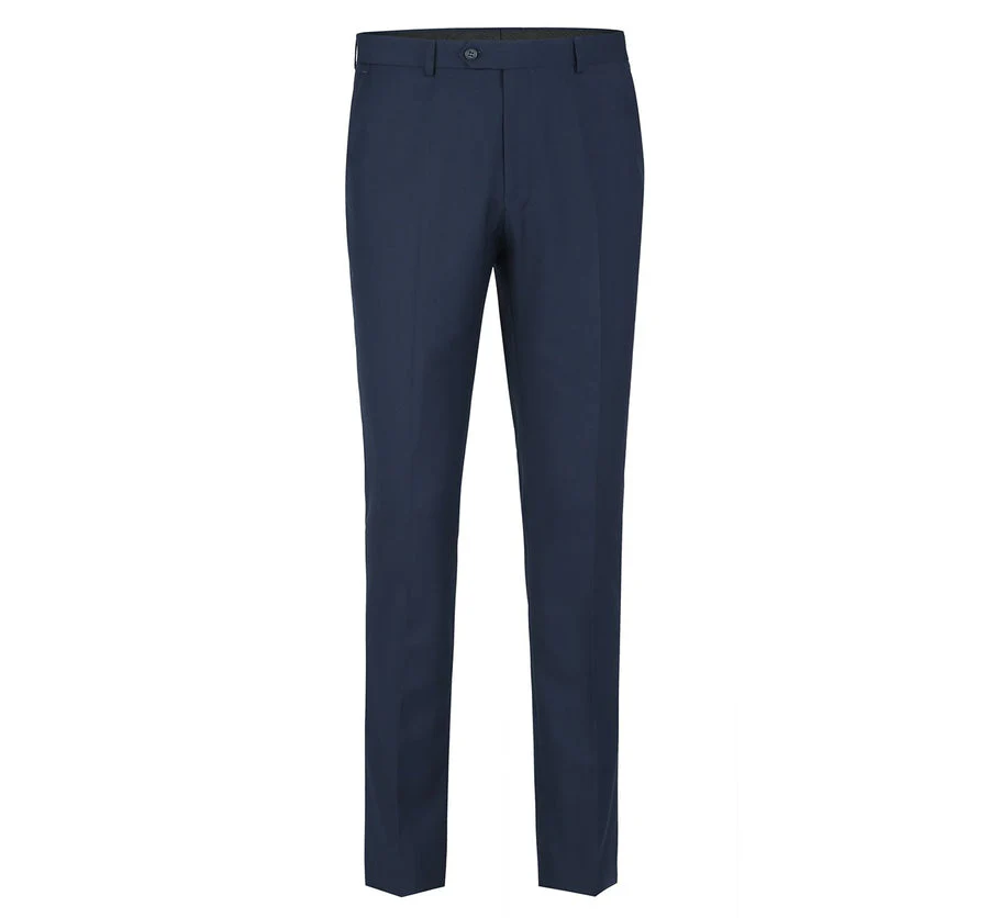 Mens Traditional Slim Fit Shawl Collar Tuxedo in Navy Blue - Image 4