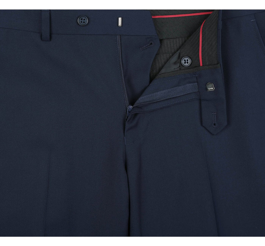 Mens Traditional Slim Fit Shawl Collar Tuxedo in Navy Blue - Image 7