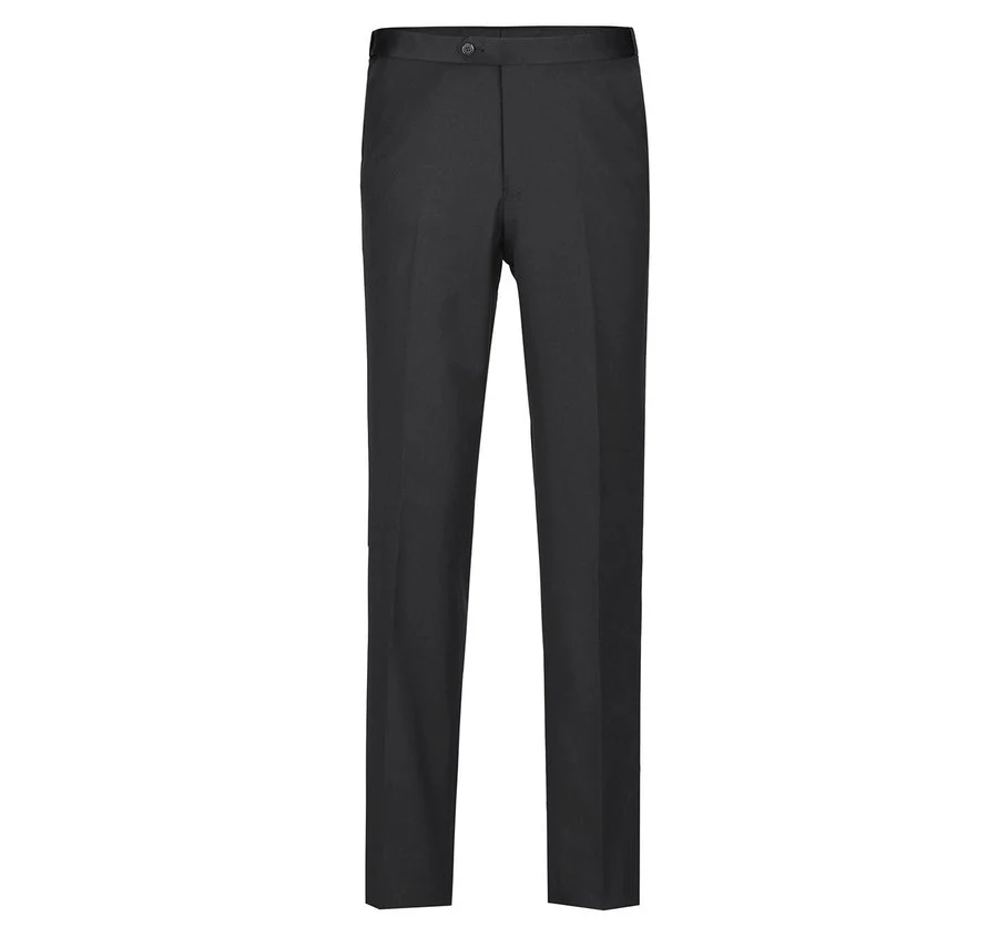 Mens Traditional Two Button Classic Fit Notch Tuxedo in Black - Image 5